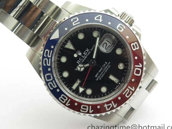 0407 Stylish GMT-Master II 126710 BLRO 904L BP Maker 1:1 Best Edition Black Dial On 904L Oyster Bracelet A3285 (Correct Hand Stack) 2521